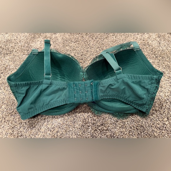 Victoria secret dream angels Elegant Green Lace Bra size 34DDD - Picture 2 of 4